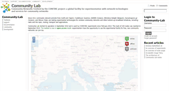 Desktop Screenshot of community-lab.net