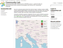 Tablet Screenshot of community-lab.net